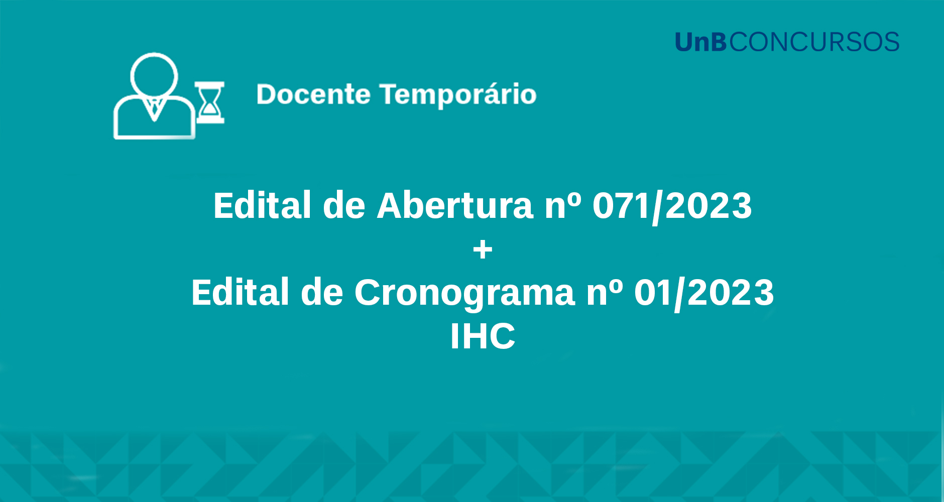Clique aqui para acessar o edital de cronograma.
